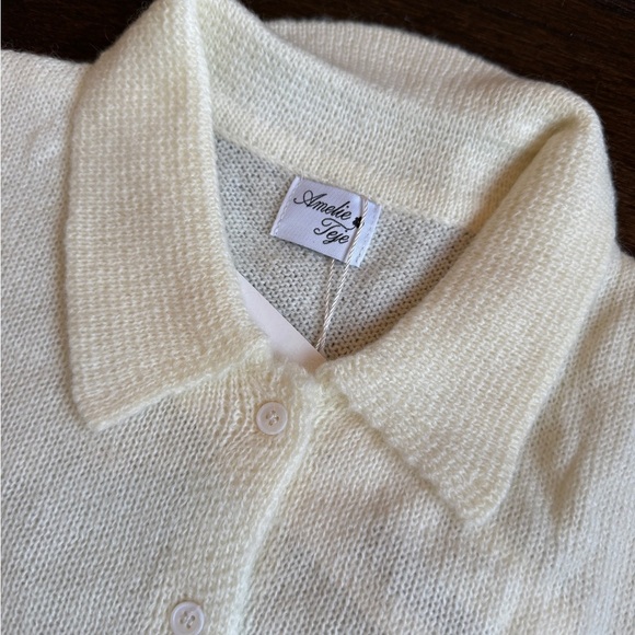 Amelie Teje Cream Knit Two-Piece Set - Picture 3 of 5